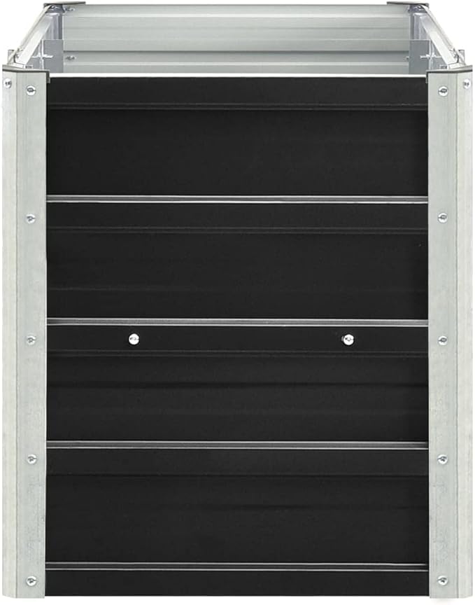 Garden Raised Bed Galvanized Steel 94.5x15.7x17.7 AnthraciteWeight:17.42lbs47047