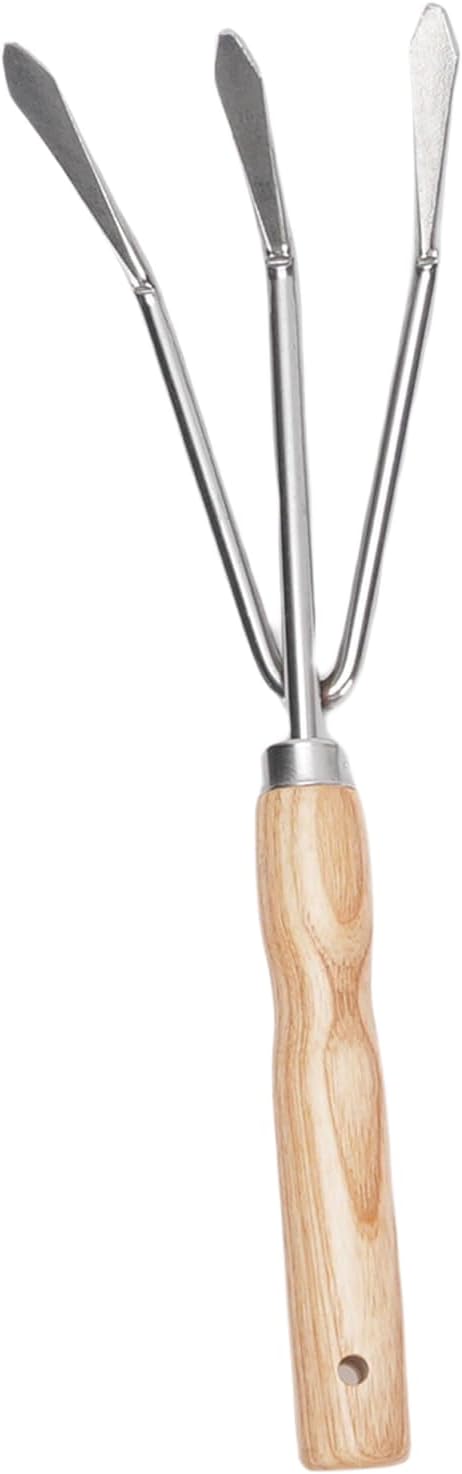 Fabater Garden Tool Set Stainless Steel Shovel Trowel Puller Fork Rake with Gloves Gardening Tools for Garden Patio Farm