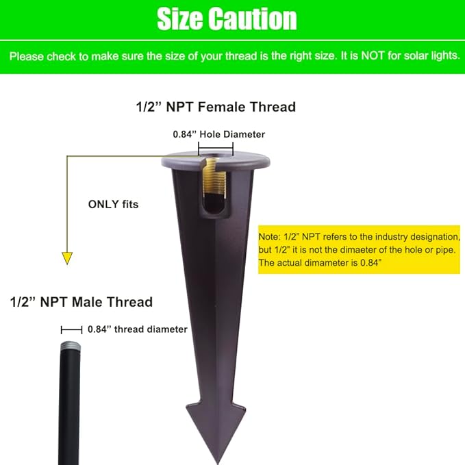 Inground Light Stakes Bundle with Landscape RGB Path Lights Low Voltage