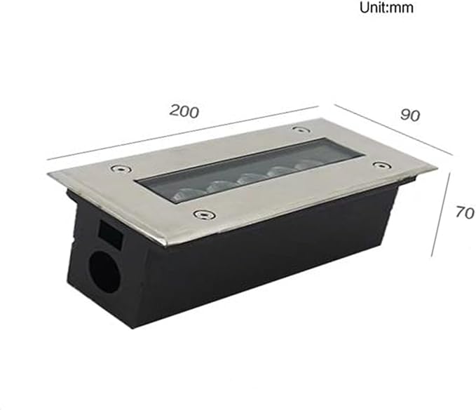 Ground LED Landscape Lights - 5W IP65 Waterproof Rectangular Underground Light Outdoor Buried Lamp Recessed Outdoor LED Spotlight for Corridor Aisle Lights Stair Step Light