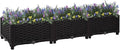 Cultivation RoomPatio Garden Home DecorVegetable planters for Porch PatioDurable and Long-LastingRaised Bed 47.2x15.7x9.1 Polypropylene
