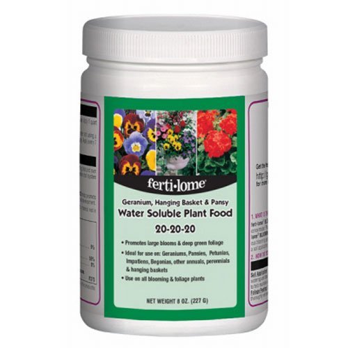 10728 Fertilome Geranium Hanging Plant and Pansy Water Soluble Plant Food Fertilizer 8-Ounce (2)