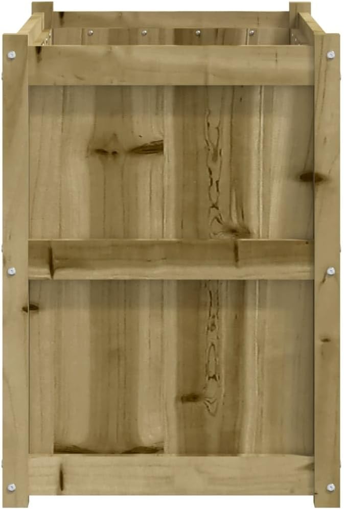 Wooden Raised Garden Bed Garden Planter Box Outdoor Wood Raised Garden Bed for Planting Plants Vegetables 35.4x19.7x27.6 Impregnated Wood Pine-246