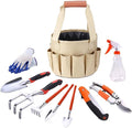 Gardening Tools Set Polyester and PVC Garden Tool Set 10 Pcs/Set Multi-Functional Garden Kit Practical/Trowel/Rake for Adult