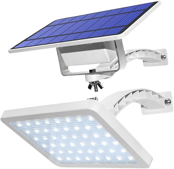 Solar Wall Light for Garden Patio Stairway Practical Split Design for Outdoor Landscape Illumination White