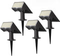 4Pcs RGB Solar Spot Lights Outdoor Garden28 LED 3 Modes IP65 Waterproof Garden Uplighters Solar PoweredAuto ON/Off Dusk Till Dawn Landscape Spotlights for YardDrivewayPathway(Sw2817-rgb4PCS)