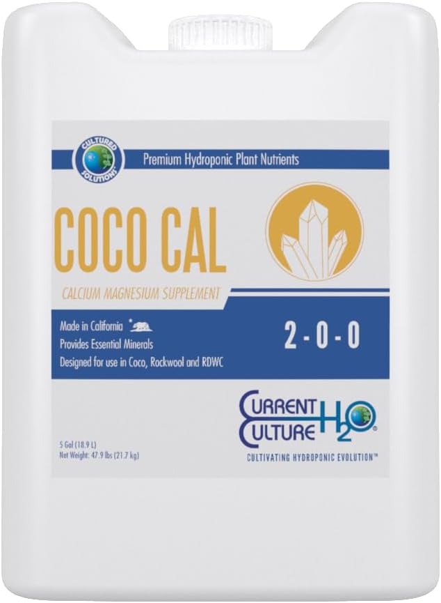 Coco Cal - Cal/Mag | Pure Liquid Fertilizers | Crystal Clear Blends | Consistently pH Stable | Developed for Hydroponic Applications - 5 Gallon Size