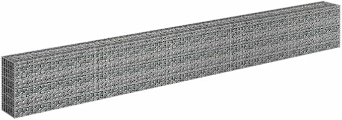 Gabion Raised Bed Silver Galvanized Steel Large Durable Gardening Pots &amp Planters 145646