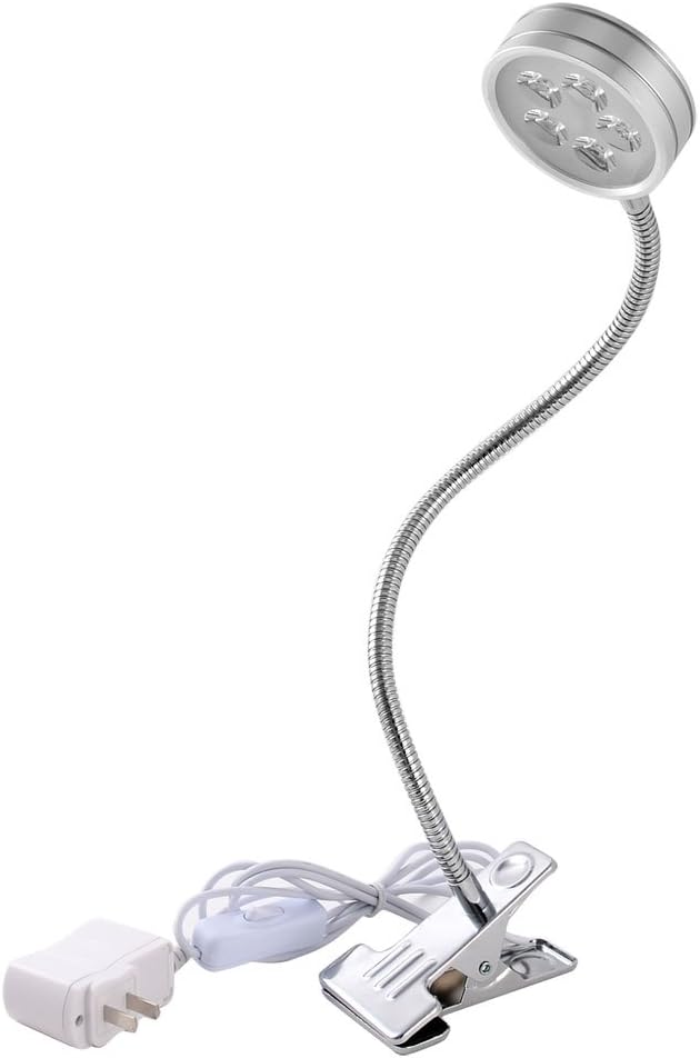 US Plug Indoor Garden Plant Grow Flexible Neck 5W LED Clip Desk Light Lamp Bulb (id: 0c1 2a8 83d 659 777