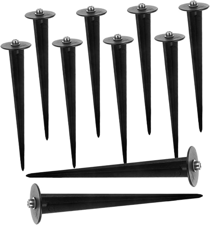 balacoo 30pcs Solar Lamp Stakes Lightweight Weatherproof Ground Support for Garden Lights Replacement Spikes for Outdoor Landscape Lighting