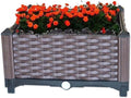 YSUEFIJO Raised Garden Bed Kit Raised Garden Bed Planter Box Outdoor Elevated Flower Box Vegetables Growing Planter Patio Gardening Planter Box