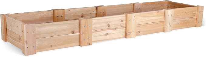 Infinite Cedar Premium Cedar Raised Garden Bed (2' x 8' x 11 H)