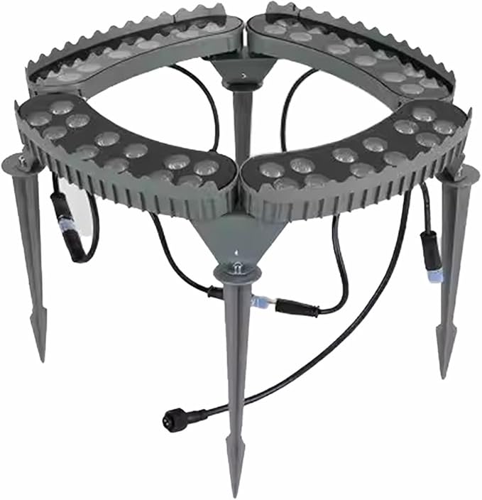 Palm Tree Lights Die‑cast Aluminum LED Tree Hugger Lights Outdoor for Villa Garden Landscape Lighting.Excluding Transformer(Warm Light4 lamp Heads)