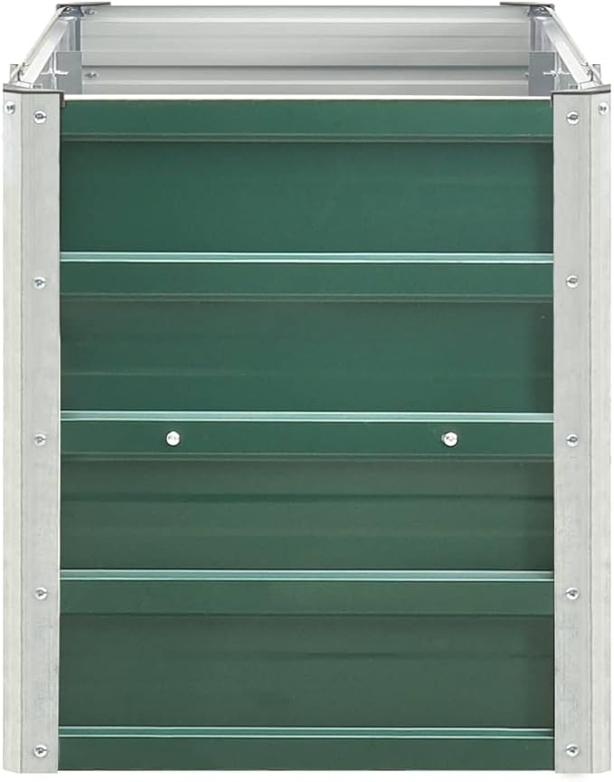 Garden Raised Bed Galvanized Steel 94.5x15.7x17.7 GreenWeight:17.42lbs47045