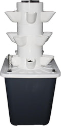 Hydroponic Tower Garden Hydroponic Planting System Indoor Hydroponic Planting System - 30-Plant Vertical Hydroponic Tower Silent Water Pump Herb Planting Kit 5layers15holes