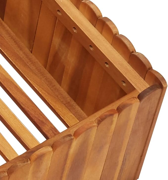 SKM Garden Raised Bed 39.3x39.3x9.8 Solid Acacia Wood