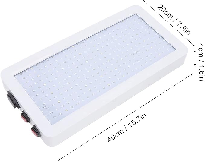 Luqeeg LED Grow Light Full Spectrum Grow Lights 2000W Plants Veg Flower Growing Lamps Board with 3 Gears with Double Switch for Seedlings Succulents Indoor Cultivation Veg and Flower(US)