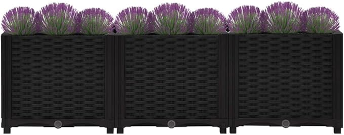 YAFF Raised Bed 47.2x15.7x15 Polypropylene (15.686lbs)