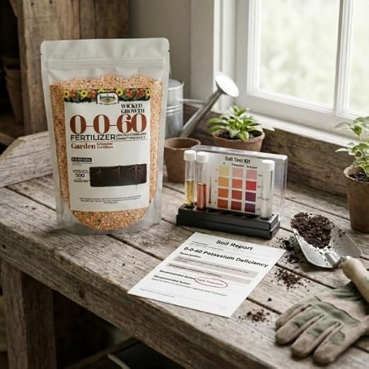 Old Cobblers Farm™ Wicked Growth 0-0-60 Fertilizer - Potassium - Strengthens Roots Boosts Resilience &amp Promotes Lush Growth (5 lbs | 10 lbs | 15 lbs | 20 lbs) (5 lbs)