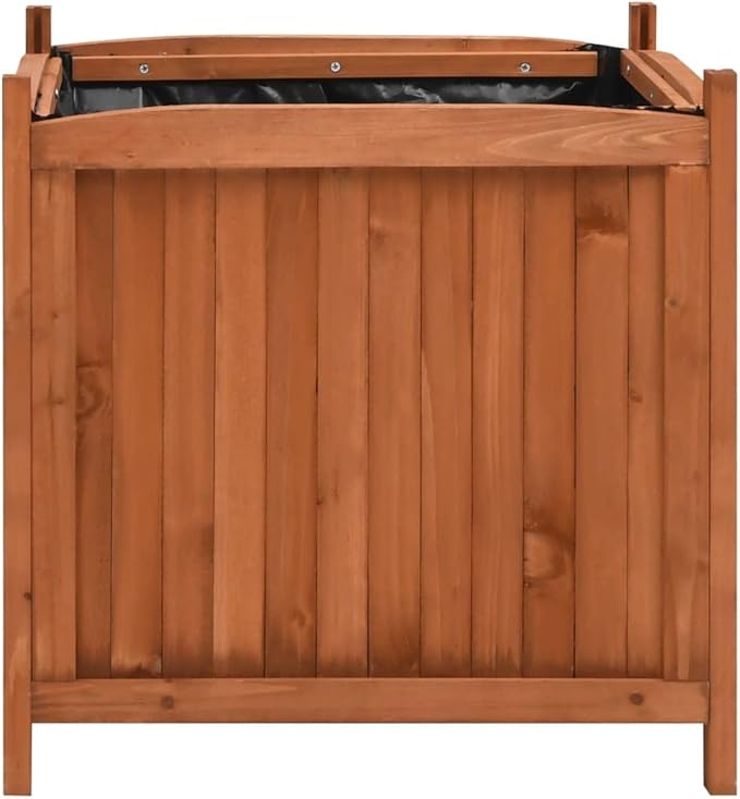 Raised Beds 2 pcs 19.7x19.7x19.7 Firwood
