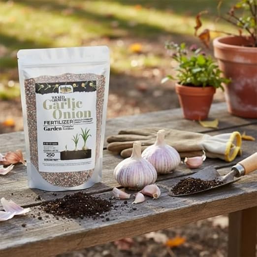 Old Cobblers Farm™ Wicked Growth Garlic + Onion Fertilizer–Nourishes RootsEnhances Flavor and Boosts Plant Health with Eco-friendly Slow-release Nutrients for Robust Growth (5/110/15/20 lbs) (15lbs)