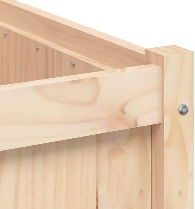 Wooden Raised Garden Bed Garden Planter Box Outdoor Wood Raised Garden Bed for Planting Plants Vegetables 35.4x19.7x19.7 Solid Wood Pine-356