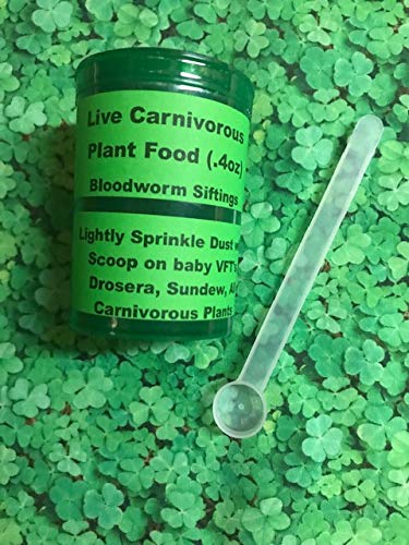 Venus Flytrap Plant Baby Food Bloodworm Siftings .4 oz - All Carnivorous Plants Food wScoop - Organic