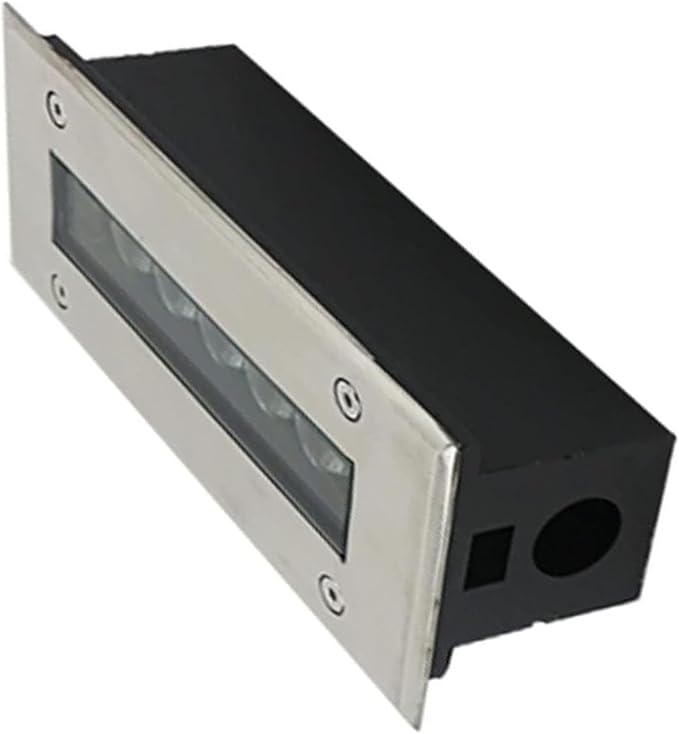 Outdoor Recessed LED Spotlight - Buried Yard Lamp AC 85-265v Rectangular Linear Underground Lights IP65 Waterproof Spotlight Led Beam Light Garden Landscape Lighting(Warm Light9W)