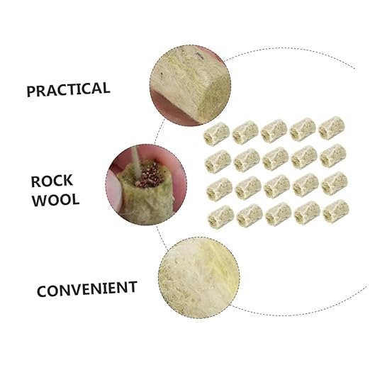 BESPORTBLE 120pcs Compressed Hydroponic Wool Cubes for Soil Planting for and Cuttings Height for Orchids Tomatoes and Peppers