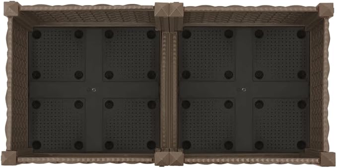 Raised Bed Raised Flower Bed Patio planters Standing Planter Garden beds Outdoor Suitable for Courtyard Nursery Corridor Arboretum 31.5x15.7x9.1 Polypropylene