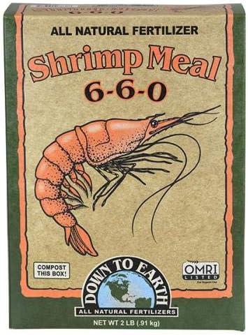 Down to Earth All Natural Fertilizers 07838 2 Lb Shrimp Meal 6-6-0