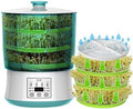 3 Tier Household Intelligence Bean Sprouts Machine +Large Capacity Thermostat Green Seeds Growing Automatic Bean Sprout Machine