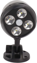 Zerodis 4 LED Outdoor Spotlight Spotlights Battery Operated Floodlight Adjustable Projection Light for Yard and Garage 4 LED Outdoor Spotlight Motion Sensor Lighting