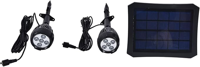 Solar Spot Lights Outdoor Landscape Spotlight and with Fully Enclosed Housing for Yard Pathway Patio