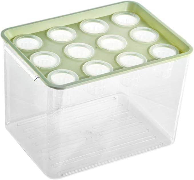 Hydroponic Growing System Microgreens Growing Kit Practical Easy to Use Transparent Hydroponics Grower Kit for Home Planting Green Lid