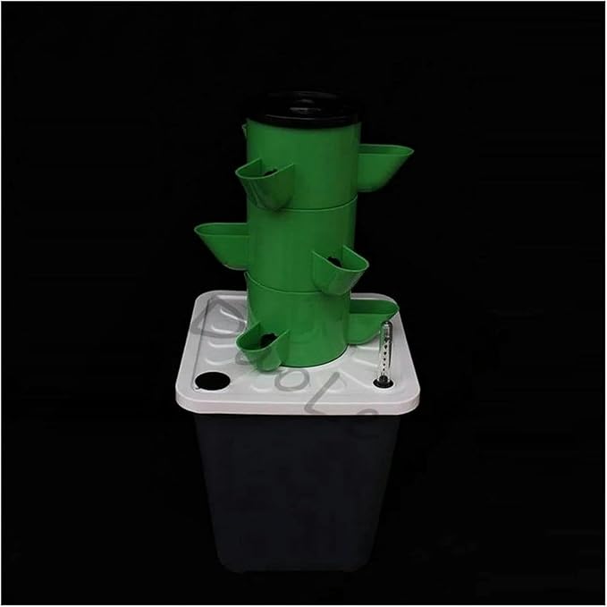 AMNOOL Hydroponics Growing System Garden Hydroponic Soilless Cultivation Kits DIY Balcony Dimensional Planting Column Pp Colonization Cups Vegetable Grow Tower Indoor Garden**1