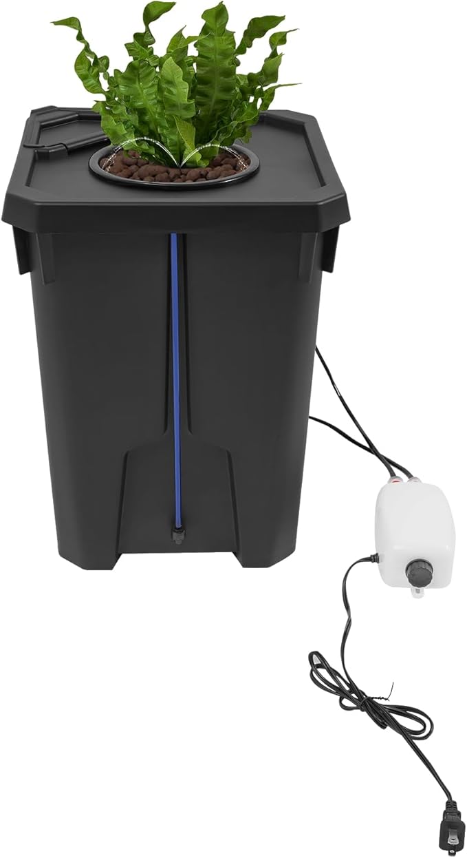 2PCS Hydroponics Growing System Hydroponic Bucket with Air Pump Hydroponic Kit for Garden Balcony Office Garage Basement (2)