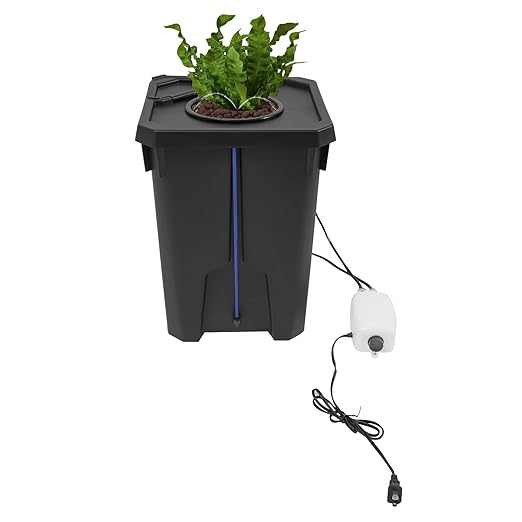 Growing System 7.13Gallon Automatic Drip Irrigation System Kits with 8 W Air Pump Deep Water Culture Bucket System for Indoor Plants/Lawn/Greenhouse