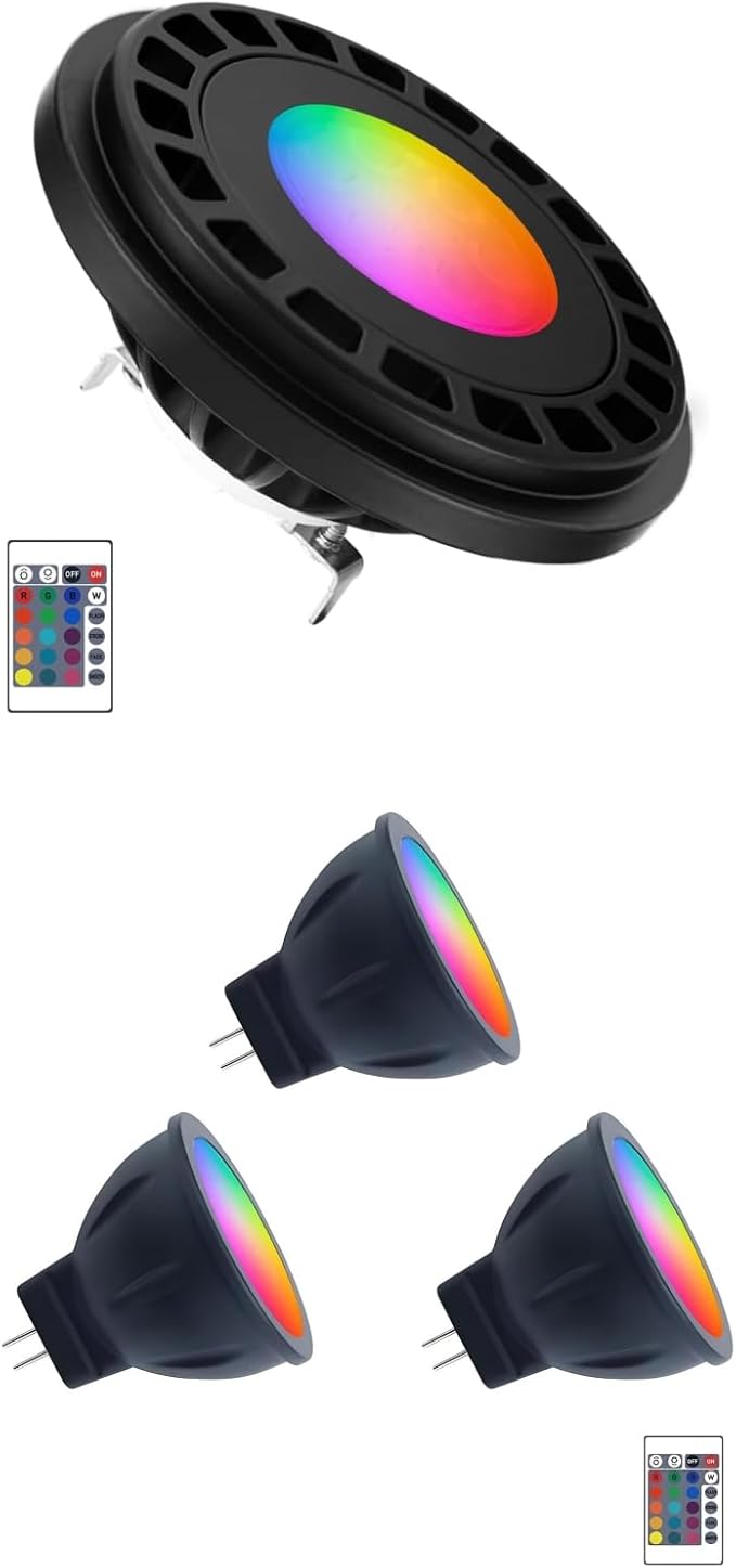 RGB PAR36 LED Light Bulb and RGB MR11 LED Bulbs Color Changing