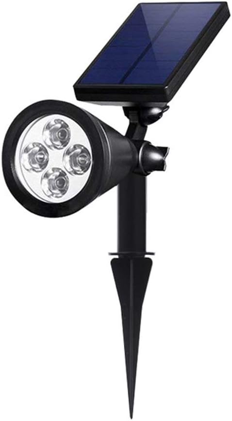 Solar Outdoor Night Light No Wires Spotlight 4-LED Courtyard Garden Landscape Lighting Lawn Ground Plug-in Light