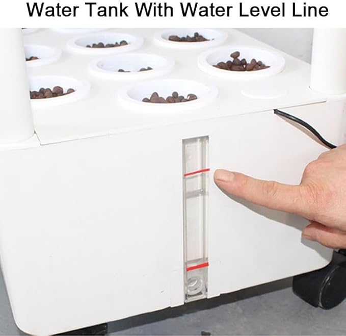 Hydroponics GardenIndoor Vertical Farming Garden Planter Smart Herb Garden with Timing Plug Automatic Watering for Home Indoor Gardening System(Without Light3 Layer)