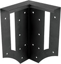 Plow &amp Hearth DIY Raised Garden Bed Corner Brackets - 6 L x 6 W x 10½H | Solid Steel | Black Powder-Coated | Corrosion-Resistant | Easy Assembly | Set of 4
