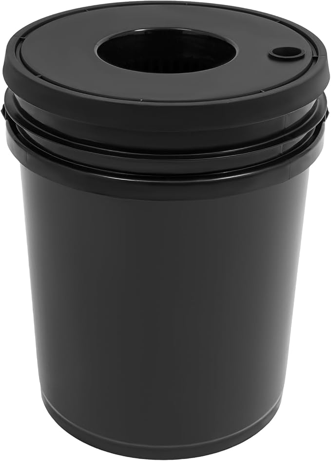Hydroponics Growing System Kit Hydroponic Bucket System 5.28 Gallon Deep Water Culture Growing Kit with Pump Recirculating Drip Garden System with Air Stone for Indoor/Outdoor Vegetables