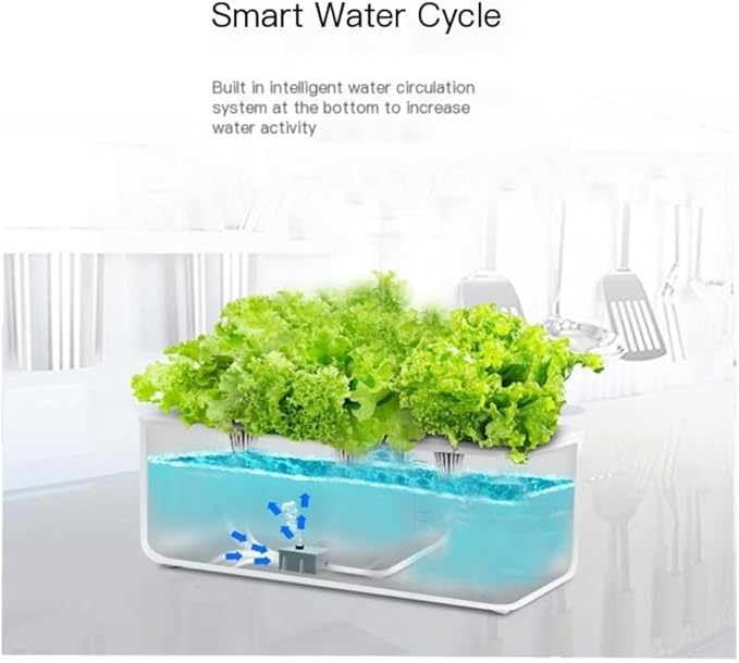 Grow Mini Desktop LED Grow Light Hydroponic Planter - Home Soil-Free Indoor Vegetable/Strawberry Growing System