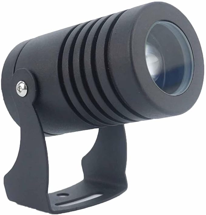 LED Waterproof Narrow Beam Spotlight Outdoor Adjustable IP67 Aluminum Wall Wash Light for Building Facades Garden Flood Light with Long Throw Landscape Lighting Projection(Red5W(DC24V))