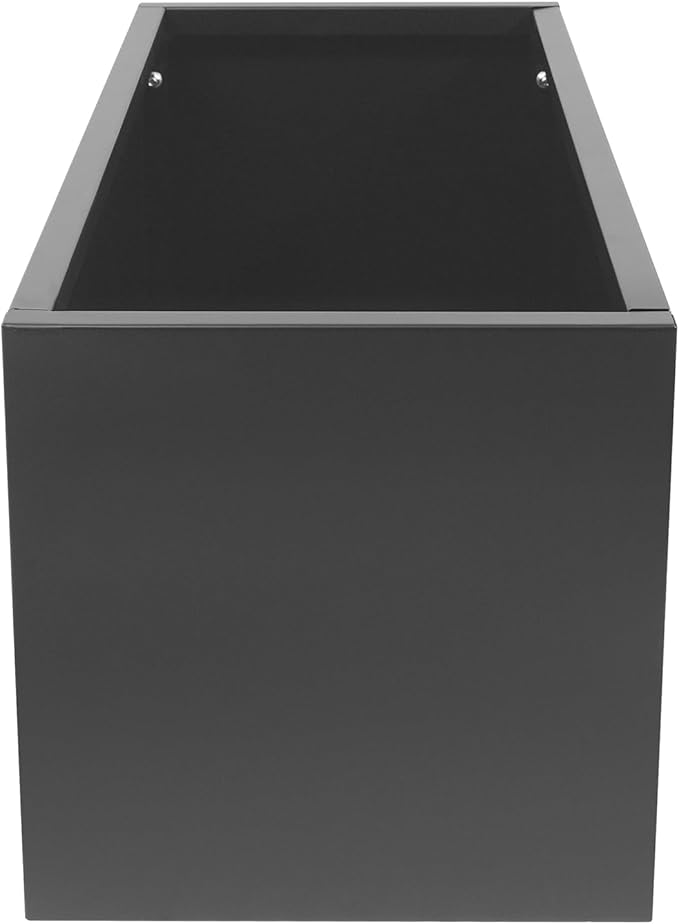 Metal Tall Rectangular Planter 38“ L x 15” W x 15 H Rectangular Steel Raised Garden Bed Tall Resin Garden Pot Outdoor Planters Box Large Planter Box for Outdoor Patio/Porch
