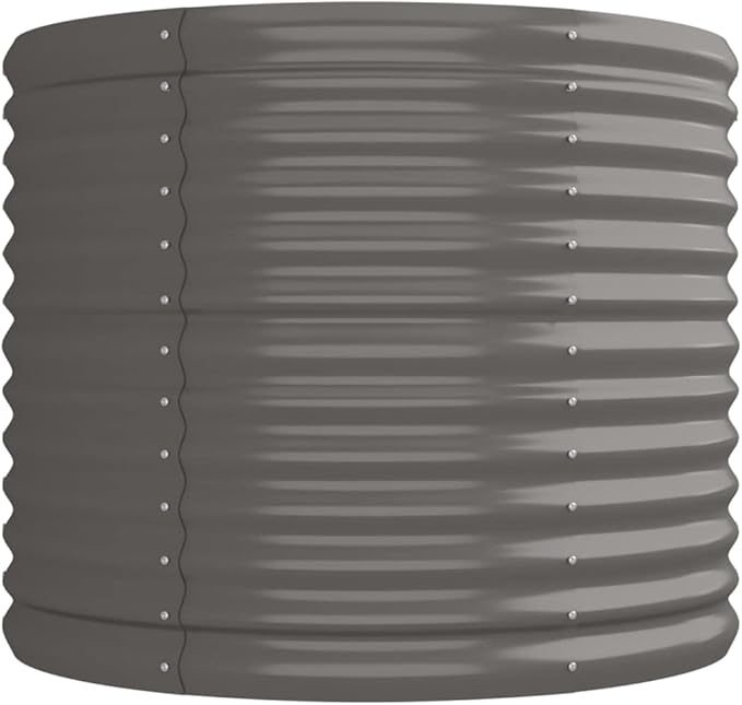 Garden Raised Bed Powder-Coated Steel 88.2x31.5x26.8 GrayWeight:31.7lbs318954