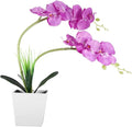 9LED Artificial Flower Pot Lamp Simulation Phalaenopsis Bonsai Flower Light Foldable DIY Decorative LED Flower Lamp with Bright White LEDs for Home Office Garden