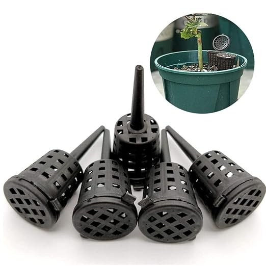 100Pcs Plant Fertilizer Basket SetPortable Root Fertilizer Box Plastic Planting Basket for Garden