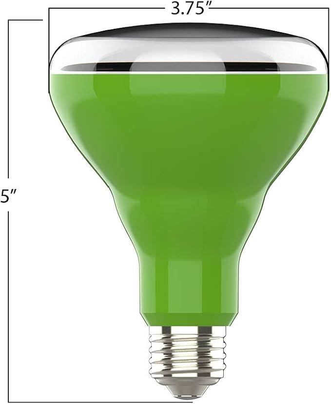 Feit Electric - BR30/GROW/LEDG2/BX Full Spectrum LED 65W Equivalent BR30 Non-Dimmable Hydro Grow Light Bulb (Pack of 2)
